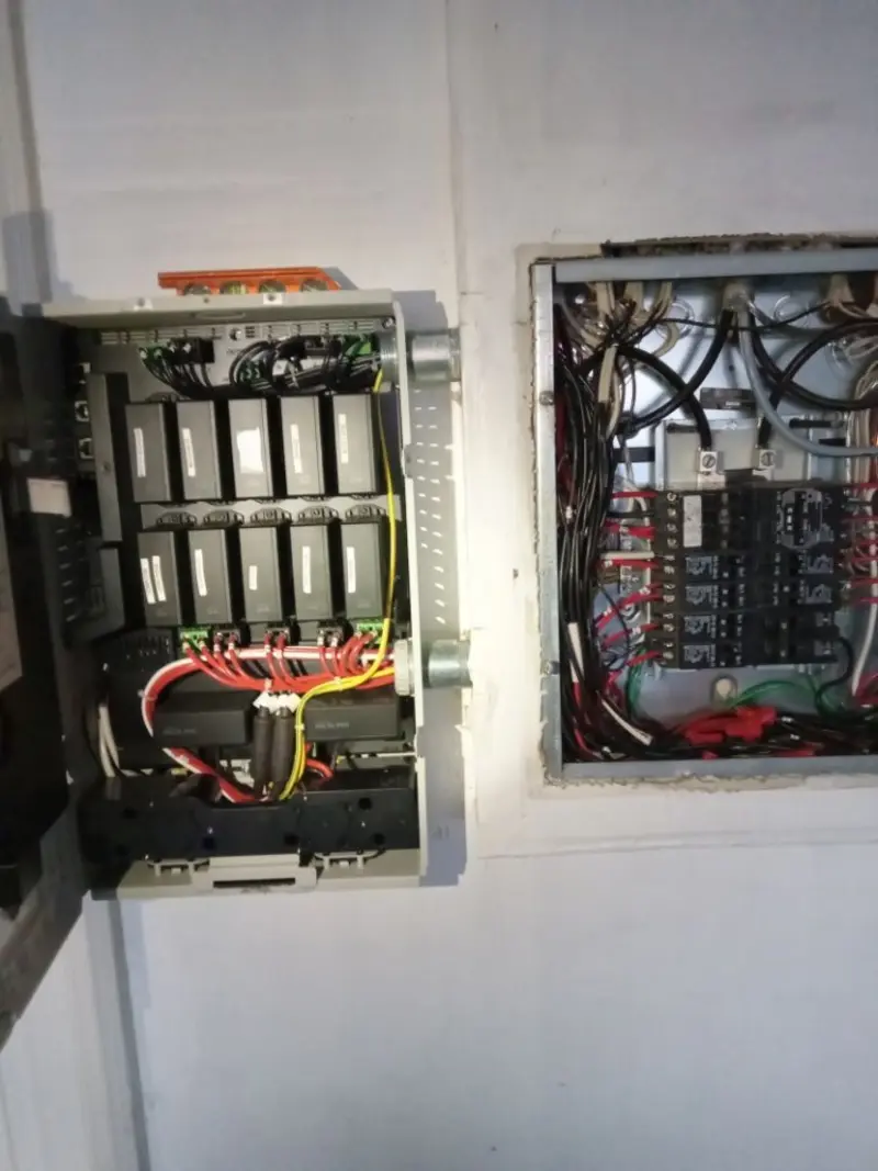 Electrical panel upgrade completed for Landscape Lighting Installation in Moscow